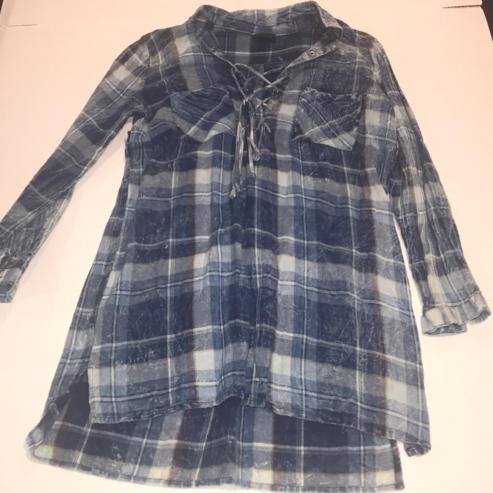 🌾Wet Seal Flannel Dress🍂
